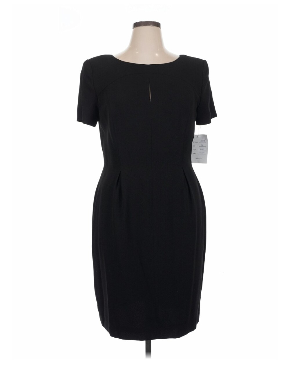 Spenser Jeremy Black Short Sleeve Sheath Dress Size 16 NWT